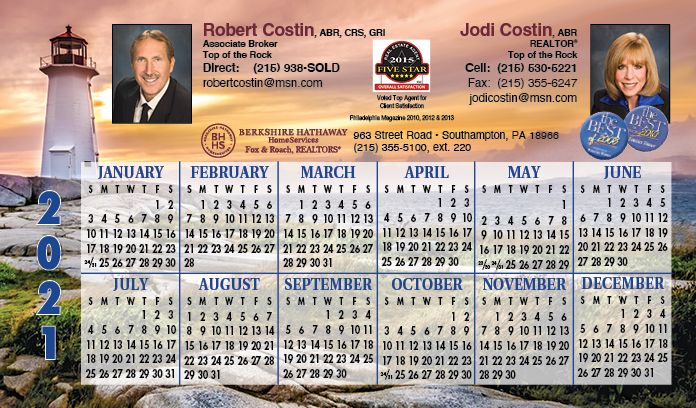 Real Estate Jumbo Postcard Calendars